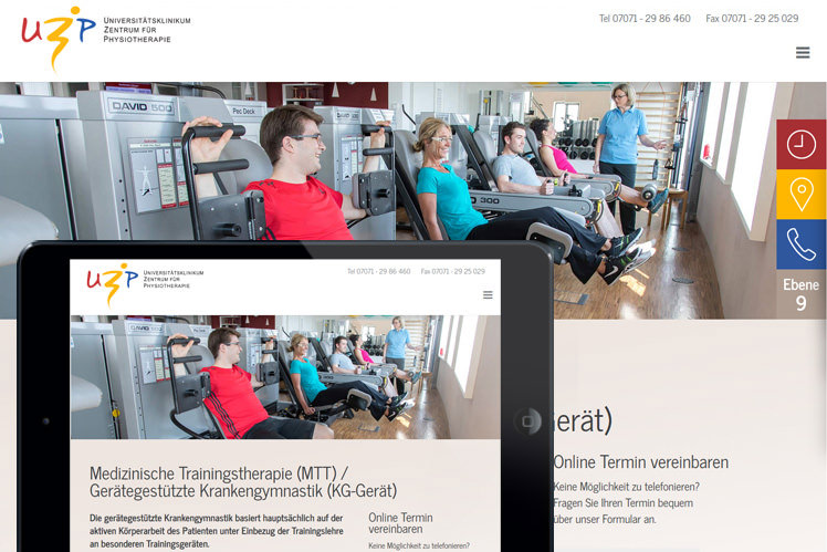 Physiotherapiepraxis Webdesign Stuttgart